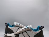 a close up of a pair of sneakers on a white background