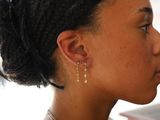 a woman that is wearing some kind of earring