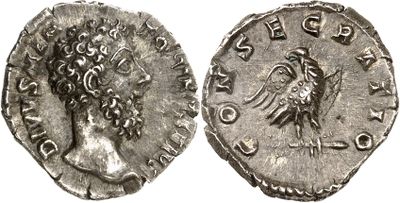 a silver coin with an image of a woman on it