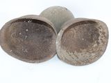 three pieces of stone sitting on top of each other