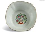 a small bowl with a design on it