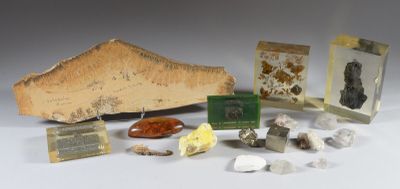 many different types of rocks and stones on the table