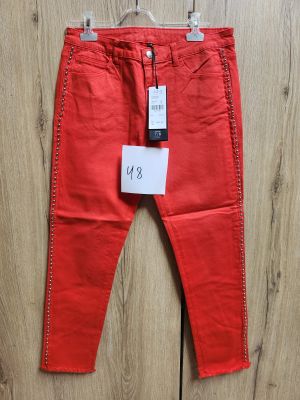 Pantalon femme, de la marque 1.2.3, taille 40, coloris rouge, article 