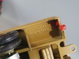 a close up of a toy train on a table