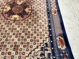 a large oriental rug on the floor in a room