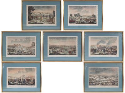 six framed prints of a view of the city of london, including a view of the thames and the thames