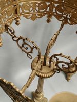 Paire de grandes LAMPES de SANCTUAIRE en bronze doré de styl… (photo 3)