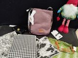 many items that are sitting on a black table