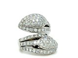 an image of a white gold and diamond snake ring