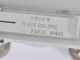 a close up of a label on the side of a toilet