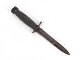 a picture of a knife on a white surface