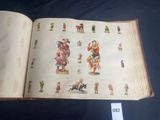 an open book with a picture of a man and a woman on it