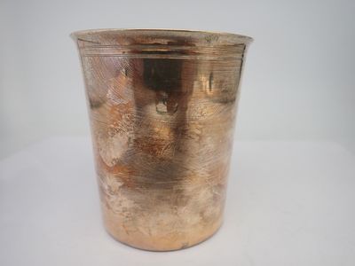 Timbale en argent minerve, monogrammée VP, poids 104g (chocs) - Photo 1