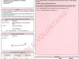 a close up of a document with a barcode on it