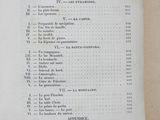 an old book with a list of items on it sitting on top of a table