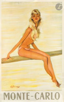 an image of a painting of a woman in a bikini sitting on a surfboard