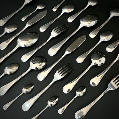 CHRISOTEL Partie de ménagère 67 pièces en métal, modèle Perl… - Photo 1