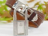 a close up of a wrist watch with a padlock on it