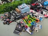 a pile of assorted items on the floor