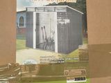 a cardboard box with a picture of a building on it