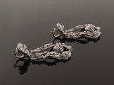 pair of diamond earrings, by van cleef