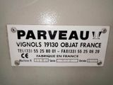 a picture of a sign on a wall that says parveau