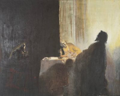 Jacques JOOS (1945-2021), "Les pèlerins d'Emmaüs, d'après Re…