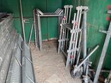 a room with a lot of metal items in it