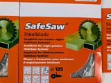 four packs of safe saw blades on a white surface