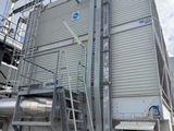 a picture of a large industrial building with a lot of stairs