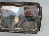 a picture of a reflection of a person in a mirror