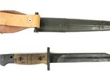 two different types of knifes on a white background