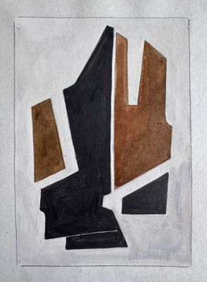 an image of a drawing of a piece of paper with a city in the background