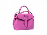 a small pink handbag on a white background