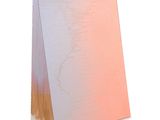 an image of a white and pink box with a brown stripe on it