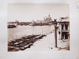 a picture of a picture of a harbor with boats in it