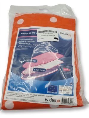 un sac en tissu à pois orange et blancs sur fond blanc