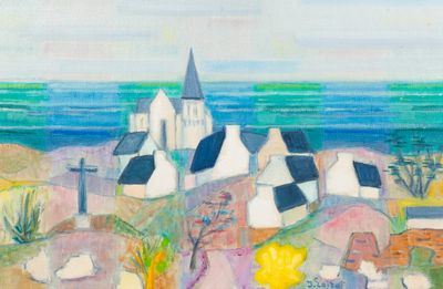 JEAN LOIRET (1909- ?), « Paysage Breton » & « Nature morte ». Deux Hui - Photo 1