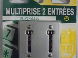 multiprise universelle à 2 prises, 2 mm