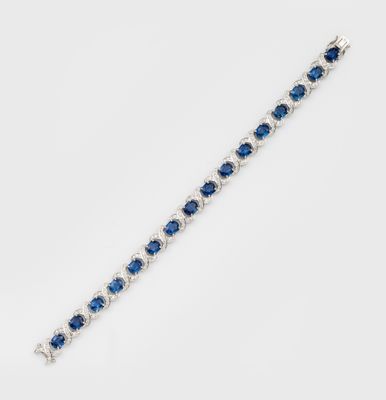 a sapphire and diamond bracelet
