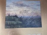 une photo d'un tableau accroché au mur au-dessus d'une horloge