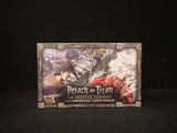 the box for the card game attack of titan is shown
