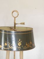 LAMPE BOUILLOTTE en bronze à deux lumières et abat-jour en t… (photo 3)