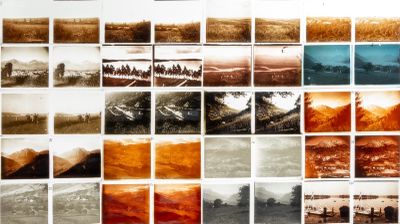 Ensemble de vingt plaques diapositives contenues dans une bo…