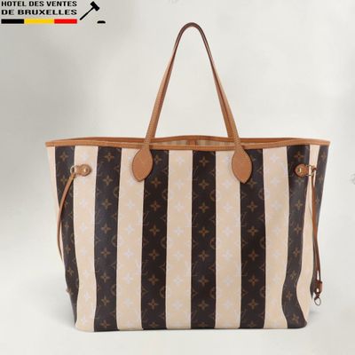 louis vuitton stripe tote bag