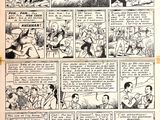 une image tirée d'une bande dessinée, avec un personnage de bande dessinée au centre de la page