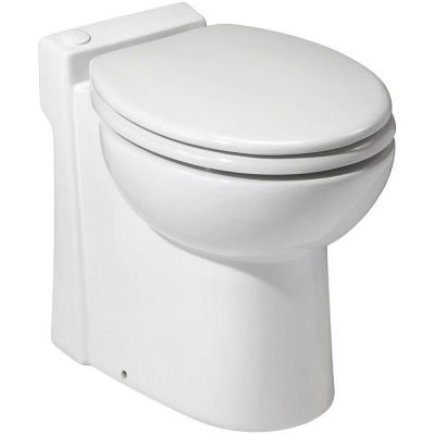 des toilettes blanches sur fond blanc