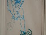 a picture of a drawing of a man holding a tennis racquet