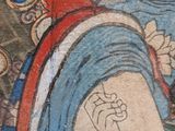 a picture of a painting on the wall of a building