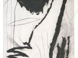l'image d'un dessin en noir et blanc représentant le visage d'une femme